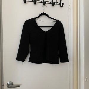 2/$20 Black Smart Set Crop top